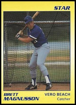 1989 Star Vero Beach Dodgers 16 Brett Magnusson.jpg